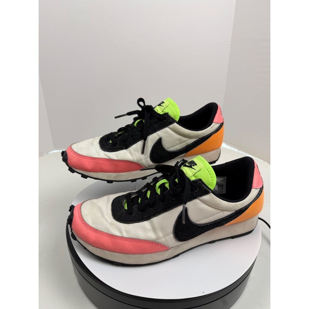 Nike Waffle Black Pink Lime Green Running Walking Tennis Shoe Sneakers Womens 10 - Picture 14 of 16